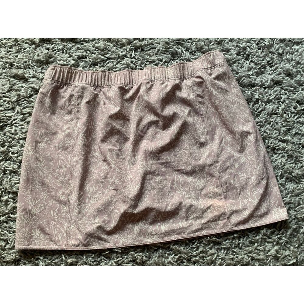 NEW NWOT PATAGONIA Fleetwith tan PRINT Wrap Skirt Skort sz XL - Picture 4 of 8